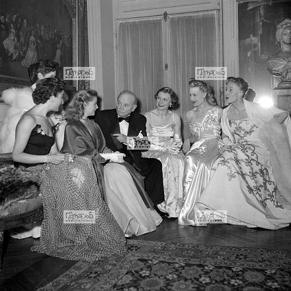 Paris, 23-03, Comdie Franaise, soire d'adieu d'Andr Brunot avec ses anciens lves, Blanchette Brunoy