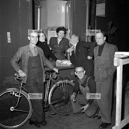 Paris, 25-03, Thtre de l'Atelier, Jean Anouilh et le Directeur du thtre