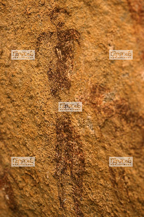 Sahara, Hoggar, Ibrouss, peinture rupestre, homme