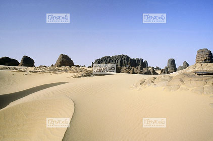 Sahara, Hoggar, Habalbat, basaltes
