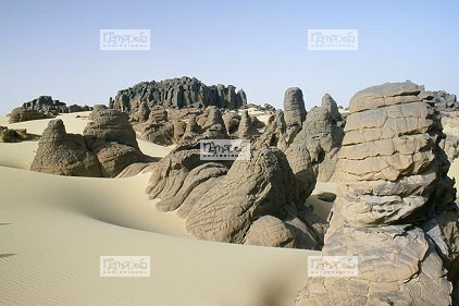 Sahara, Hoggar, Habalbat, laves basaltiques