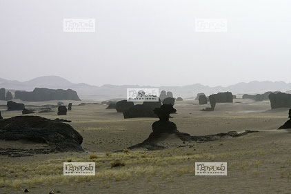 Sahara, Hoggar, Habalbat, laves basaltiques
