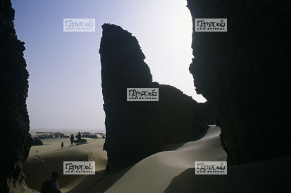 Sahara, Hoggar, Habalbat, laves basaltiques