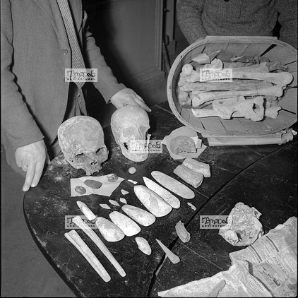 Presles, 14-03, D�couverte de Squelettes (Cro-Magnon?)