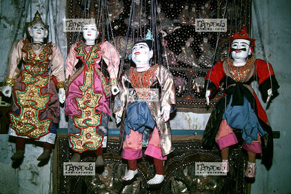 Mandalay, marionettes birmanes