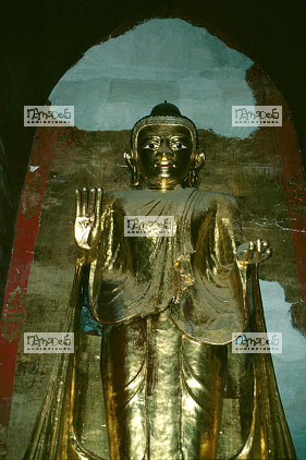 Pagan, bouddha, temple d'Ananda