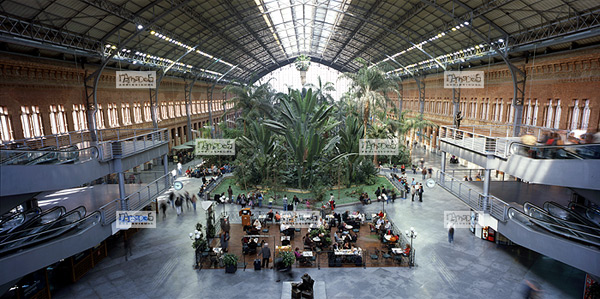 Europe, Espagne, Madrid, estation de Atocha
