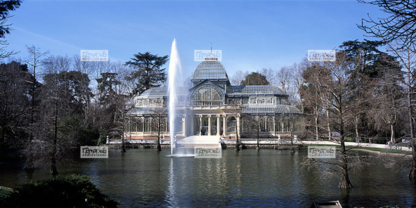 Europe, Espagne, Madrid, Parque del Buen Retiro, Palacio de Cristal