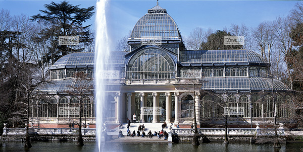 Europe, Espagne, Madrid, Parque del Buen Retiro, Palacio de Cristal