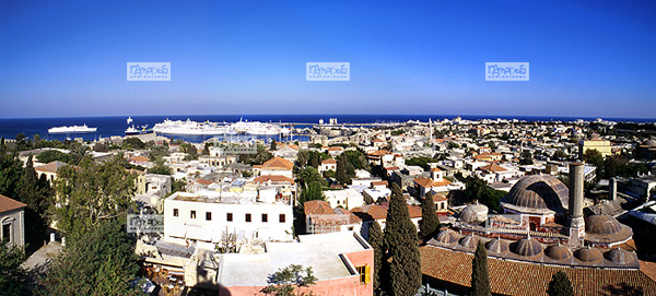 Eurape, Gr�ce, �le de Rhodes, Le Port de Rhodes