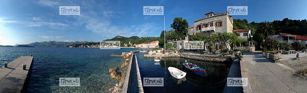 Europe, Croatie, �le de Lopud, petit port