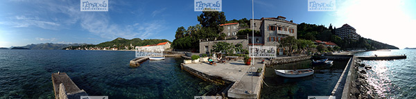 Europe, Croatie, �le de Lopud, petit port