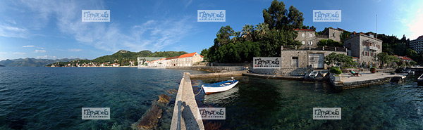 Europe, Croatie, �le de Lopud, petit port