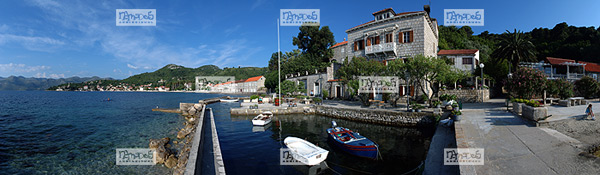 Europe, Croatie, �le de Lopud, petit port