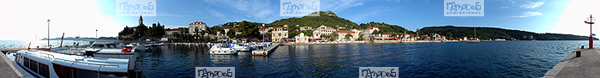 Europe, Croatie, �le de Lopud, le port