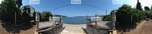 Europe, Croatie, �le de Lopud, entr�e du jardin public